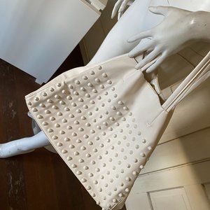 STEVE MADDEN  white tote studded
